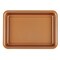 4 Piece Nonstick Bakeware Toaster Oven Set with Nonstick Baking Pan, Cookie Sheet / Baking Sheet and Muffin Pan / Cupcake Pan - , Copper Brown